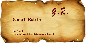 Gaebl Robin névjegykártya